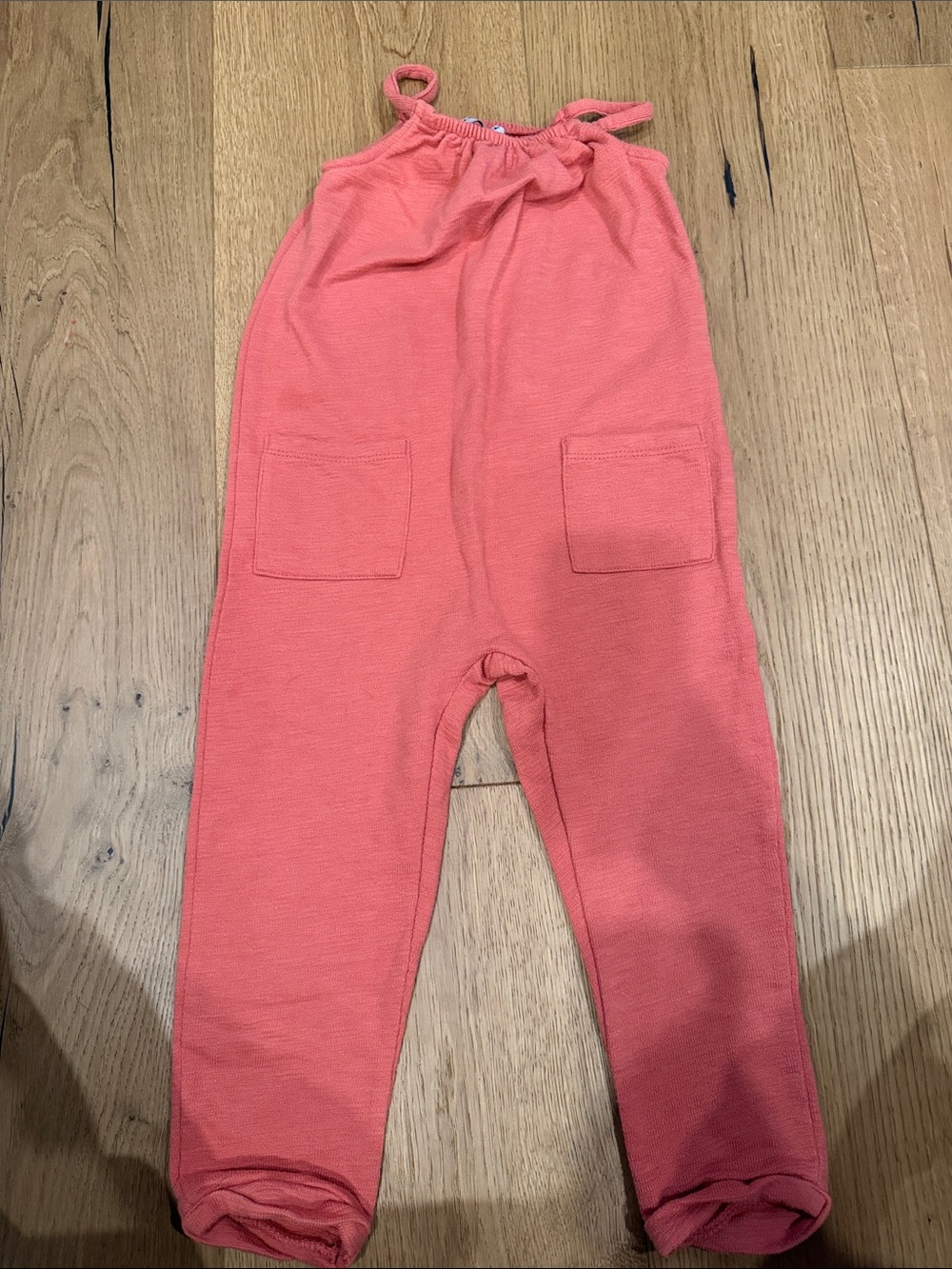 Old Navy Coral Pink Knit Jumpsuit with Pockets